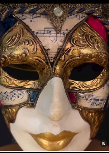 İtalyadan El İşçiliği Karnaval Maskesi - Görsel 7