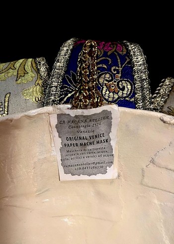 İtalyadan El İşçiliği Karnaval Maskesi - Görsel 8