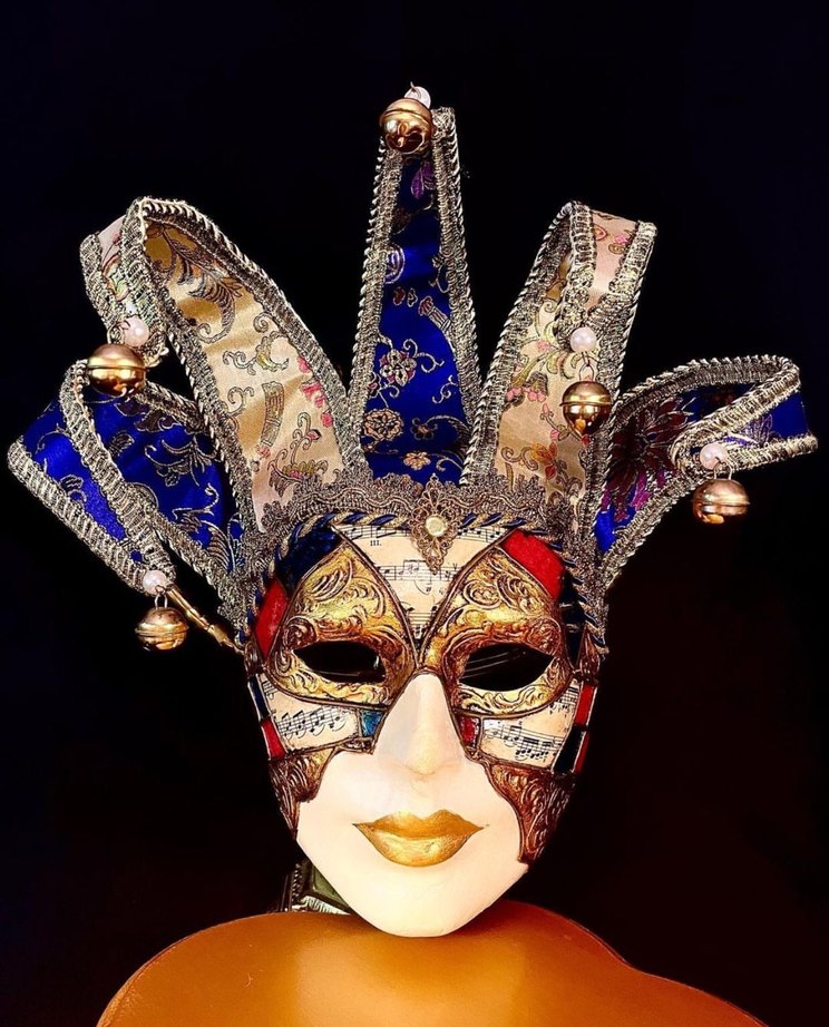 İtalyadan El İşçiliği Karnaval Maskesi - Görsel 3