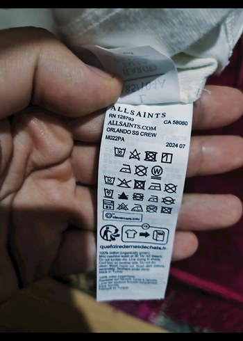 ALLSAİNTS Erkek Beyaz Baskılı Oversize Tişört - Görsel 5