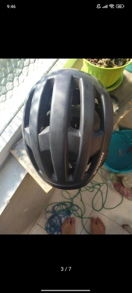 Gri Biker Motosiklet Kaskı Velcro Kayışlı - Görsel 4