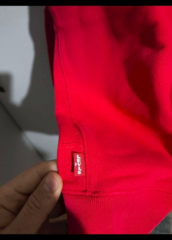 Levi's Erkek Kırmızı Bisiklet Yaka Sweatshirt - Görsel 4