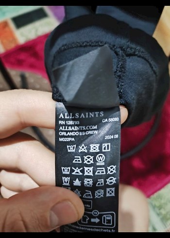 ALL SAİNTS Siyah Oversize Baskılı Erkek Tişört - Görsel 5