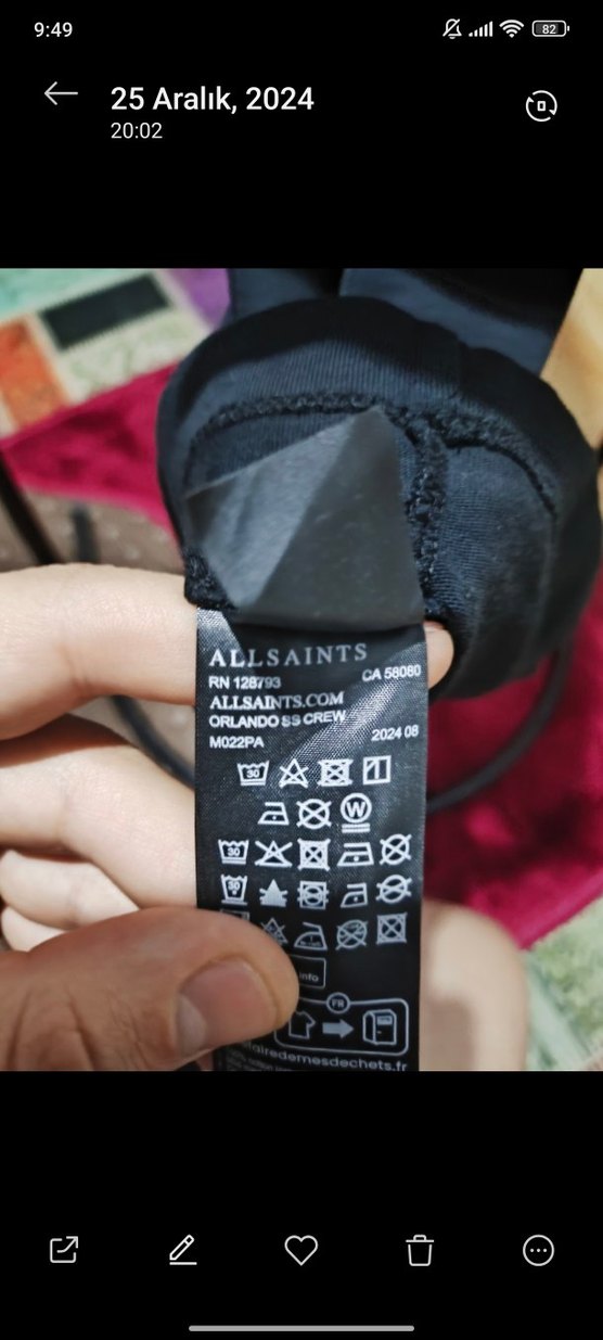 ALL SAİNTS Siyah Oversize Baskılı Erkek Tişört - Görsel 5