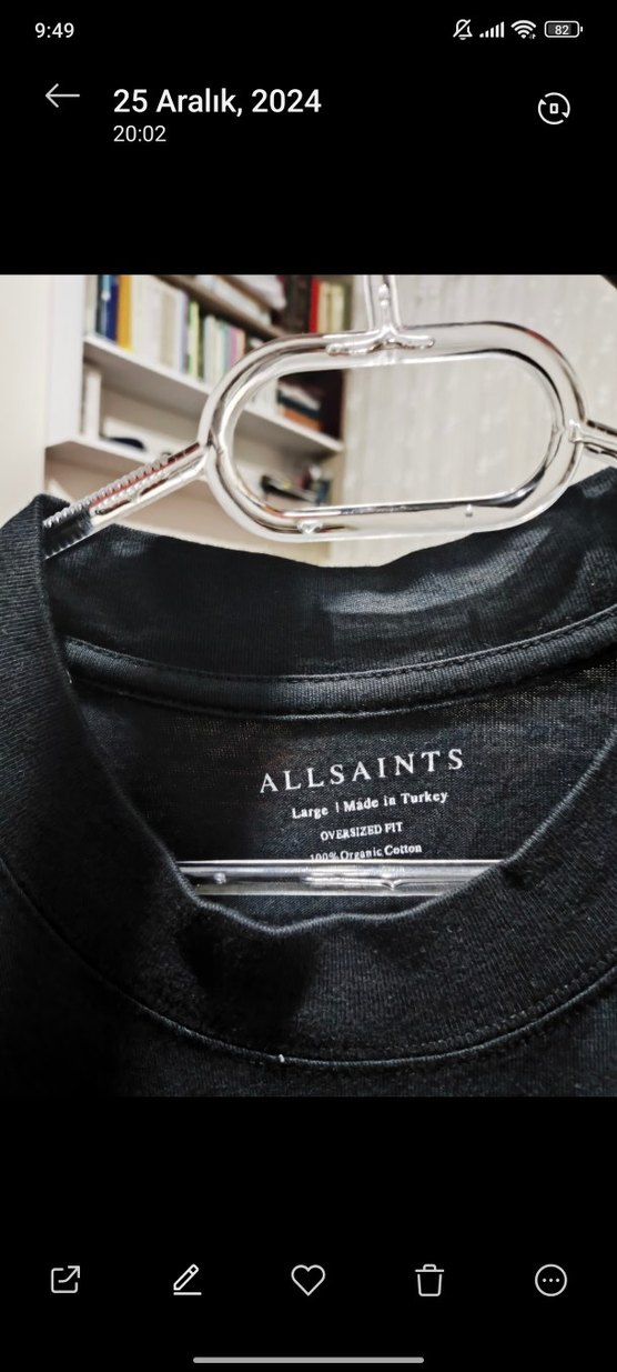 ALL SAİNTS Siyah Oversize Baskılı Erkek Tişört - Görsel 4