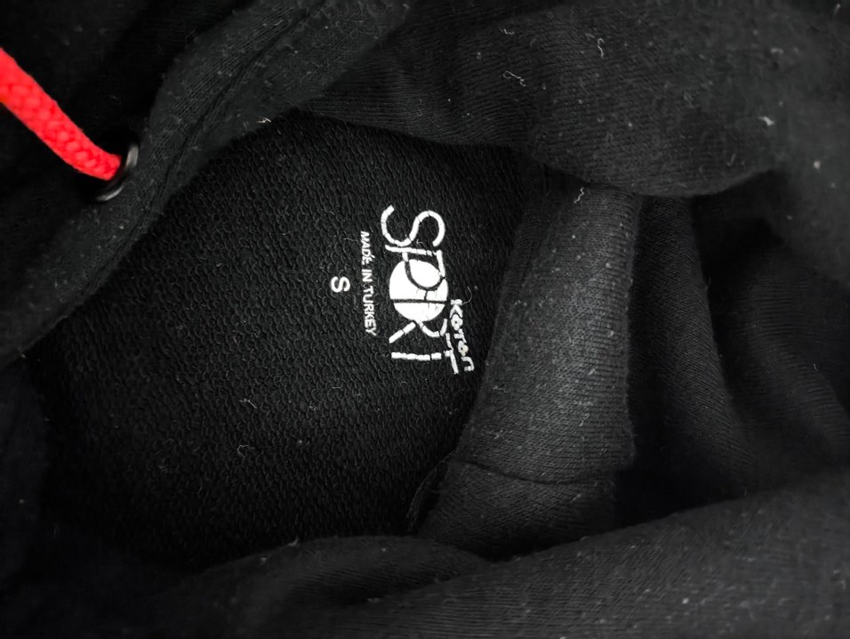 Kapüşonlu Siyah Erkek  Sweatshirt - Görsel 3