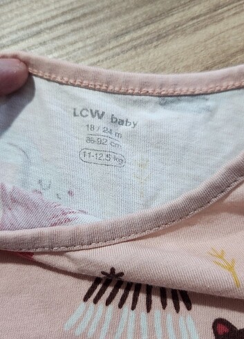 18-24 Ay Beden Lcw pijama üst 2 li takım