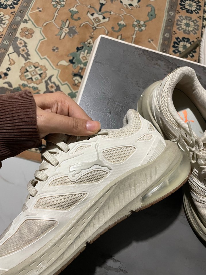 Beyaz Bağcıklı Erkek Spor Ayakkabı - Görsel 2