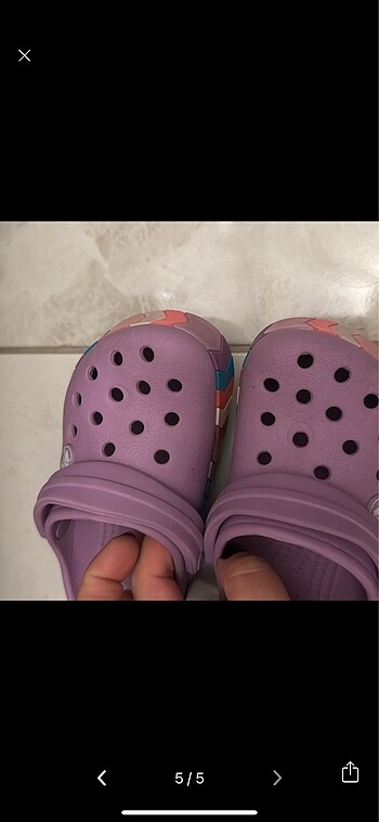 24 Beden Crocs c8 24-25 mor renk