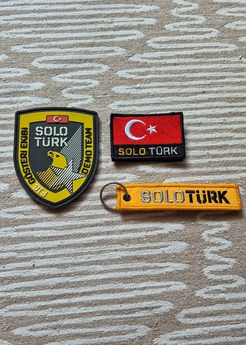 Solo Türk Temalı Anahtarlık ve Patch Seti