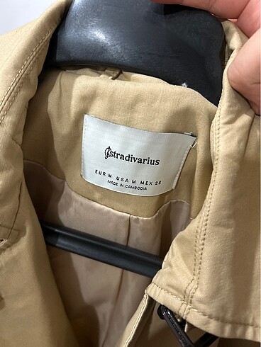 m Beden camel Renk Stradivarius trençkot