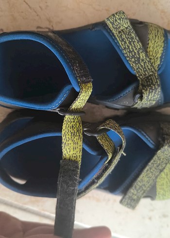 Mavi Renkli Erkek Çocuk Cırt Cırtlı Sandalet