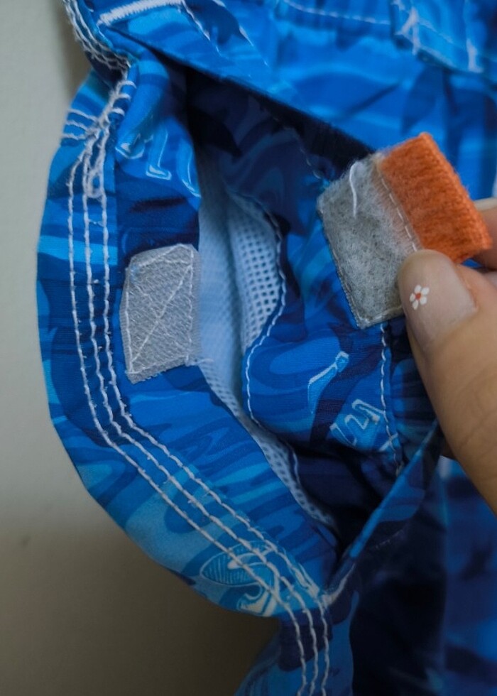 Köpekbalığı desenli Mavi Deniz Havuz Şortu - Görsel 4