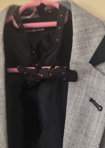 Gri Erkek Düğmeli Blazer Ceket ve Yelek - Görsel 3