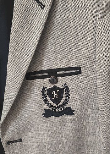 Gri Erkek Düğmeli Blazer Ceket ve Yelek - Görsel 2