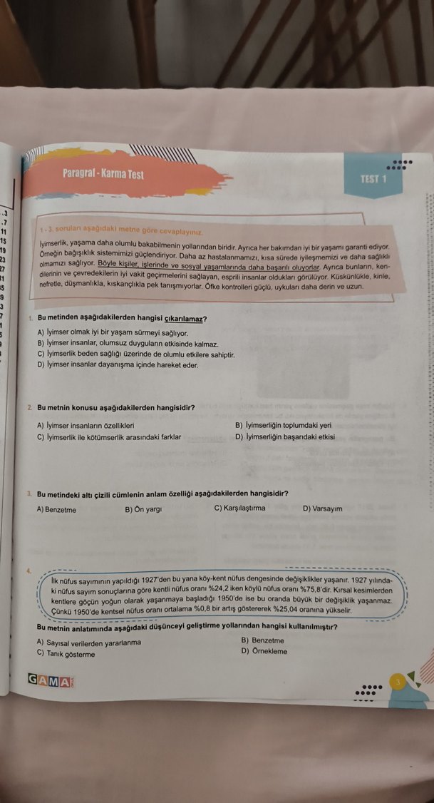 Fenomen 6 Paragraf Soru Bankası - Görsel 2