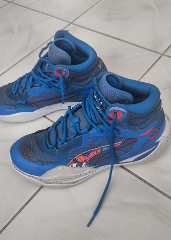 Puma Hoops Mavi Basketbol Ayakkabısı - Görsel 5