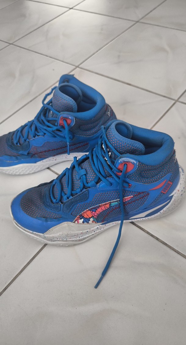 Puma Hoops Mavi Basketbol Ayakkabısı - Görsel 5