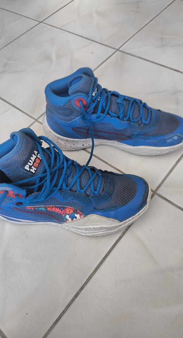 Puma Hoops Mavi Basketbol Ayakkabısı - Görsel 2