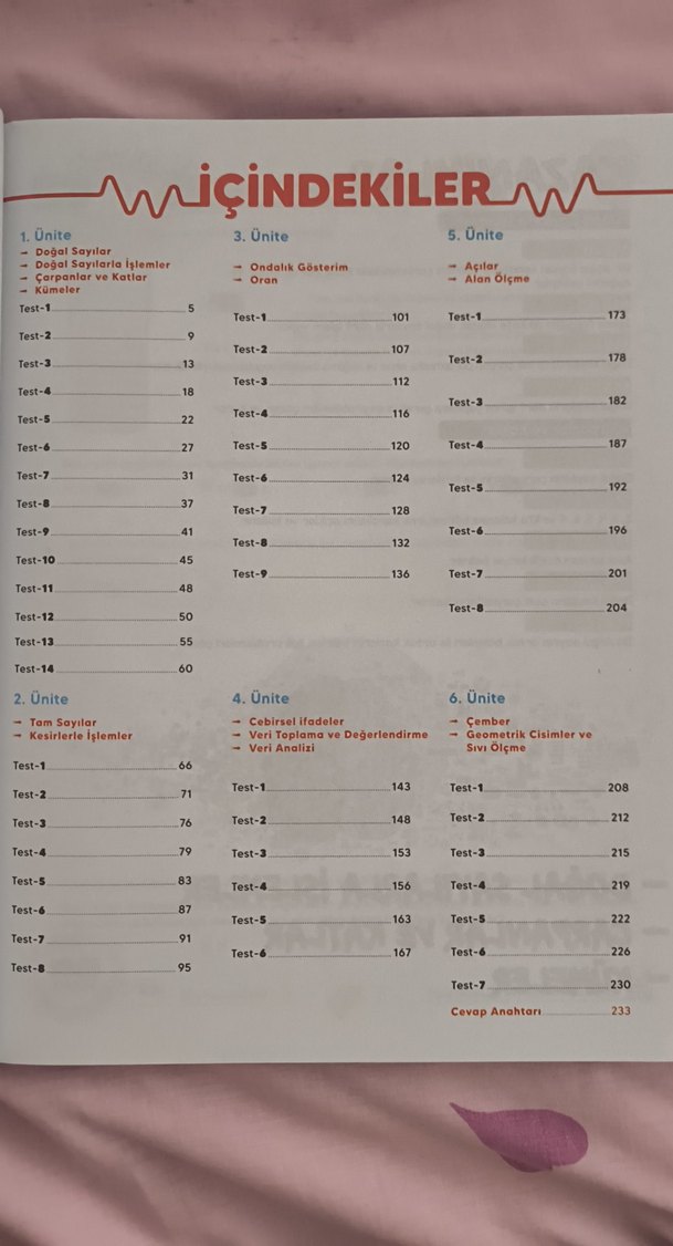 Benim Hocam Smart Serisi 6. Sınıf Matematik Soru Bankası - Görsel 2
