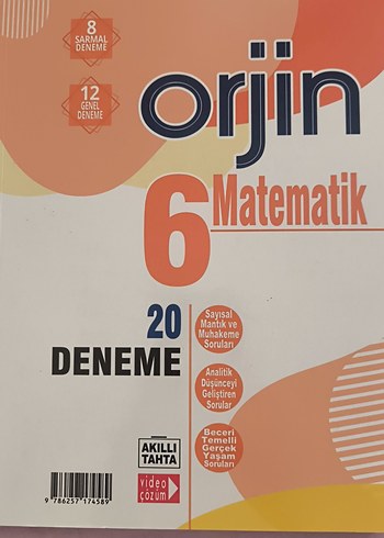 Orjin 6. Sınıf Matematik Destek Soru Bankası ve 20 Deneme - Görsel 2