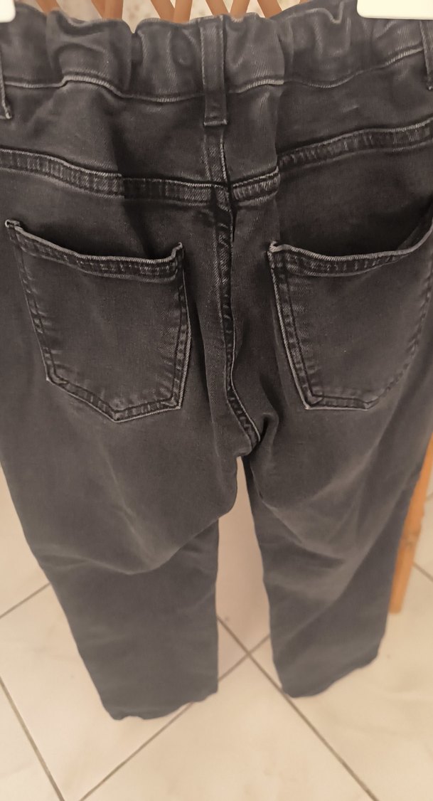 Gri Erkek Çocuk Kot Pantolon - Görsel 4