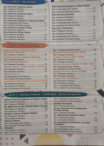 Fenomen 7A Matematik Soru Bankası - Görsel 3