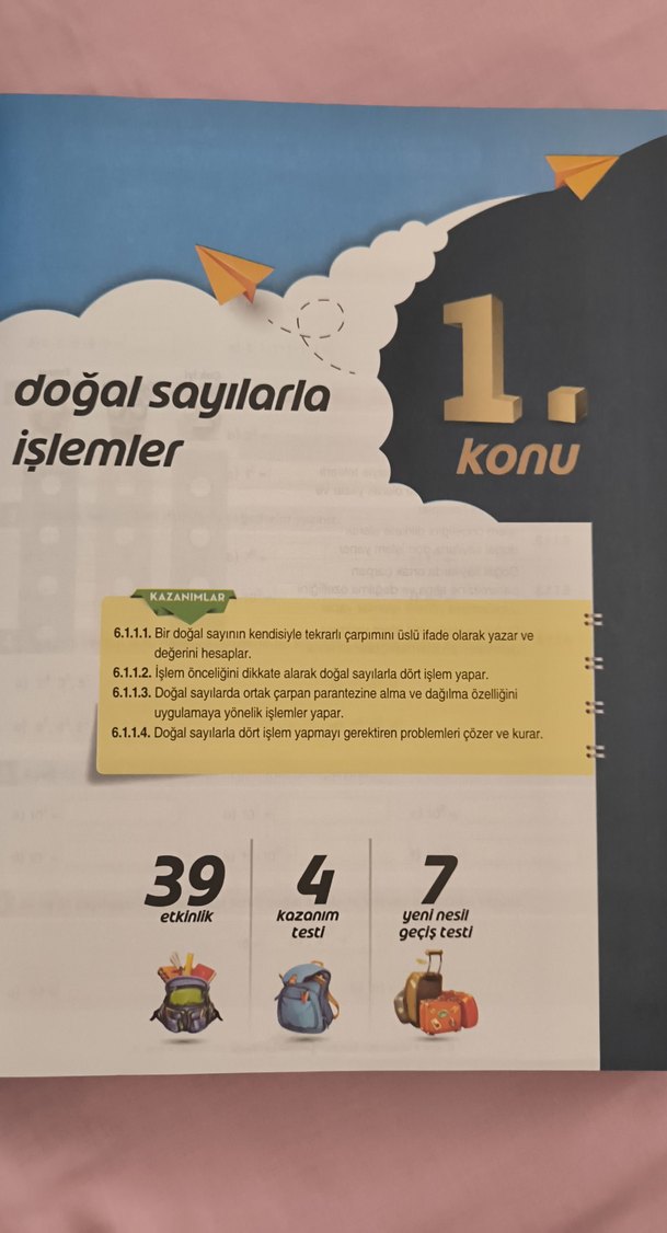 6. Sınıf Matematik Kazanım Sıralı Soru Bankası - Görsel 3
