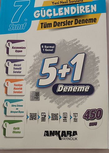 7. Sınıf Güçlendiren Tüm Dersler Deneme Kitabı
