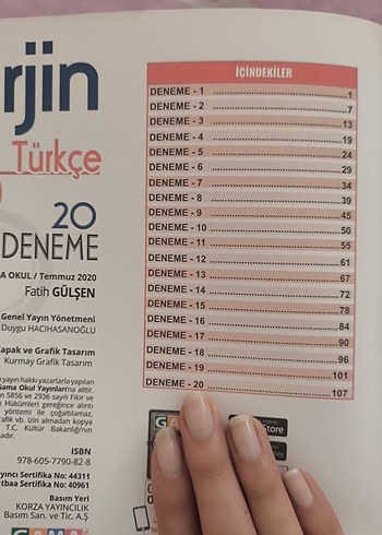 Orjin 6. Sınıf Türkçe 20 Deneme Kitabı - Görsel 4