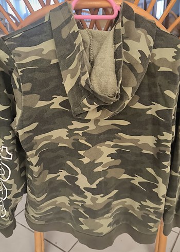 Kamuflaj Desenli Kapüşonlu Erkek Çocuk Ceket - Görsel 5