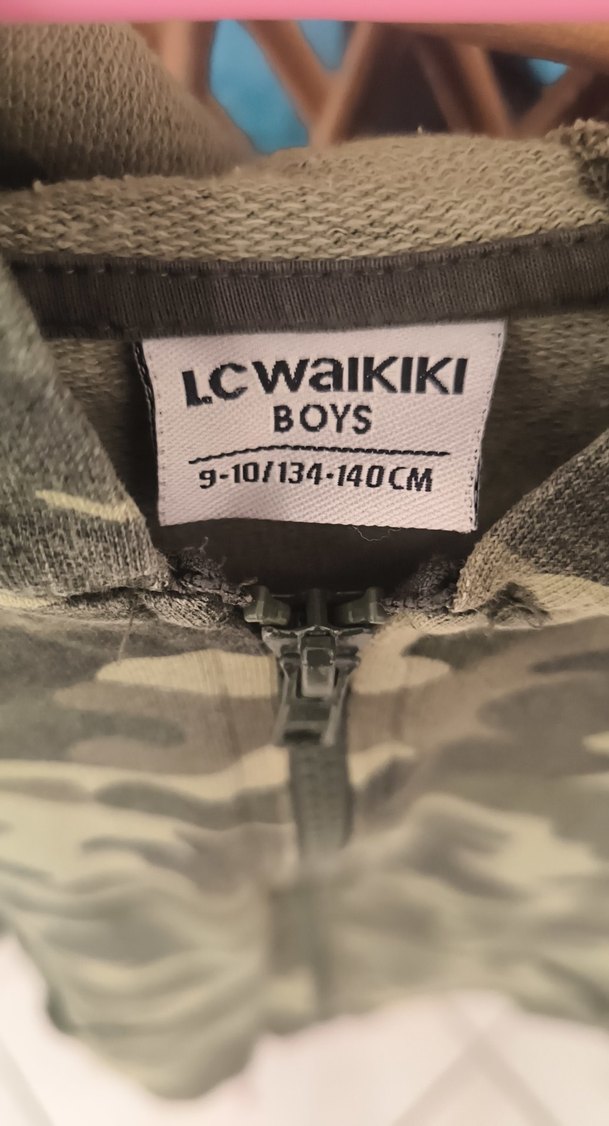 Kamuflaj Desenli Kapüşonlu Erkek Çocuk Ceket - Görsel 3