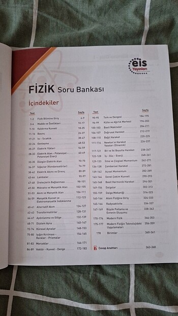  eis fizik soru bankası