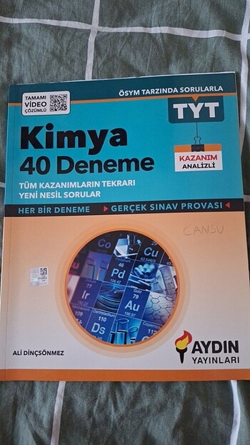 tyt kimya denemesi aydın