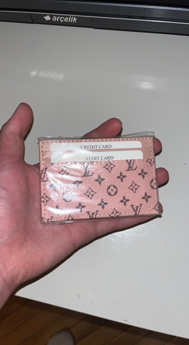 Louis Vuitton Pembe Deri Kadın Cüzdanı - Görsel 2