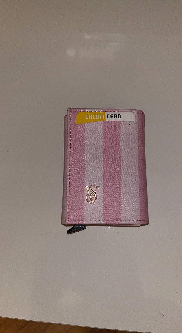 Pembe Kadın Deri Cüzdan Velcro Kapamalı - Görsel 2