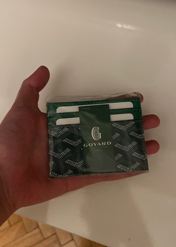 Goyard Yeşil Desenli Fermuarlı Kartlık - Görsel 4