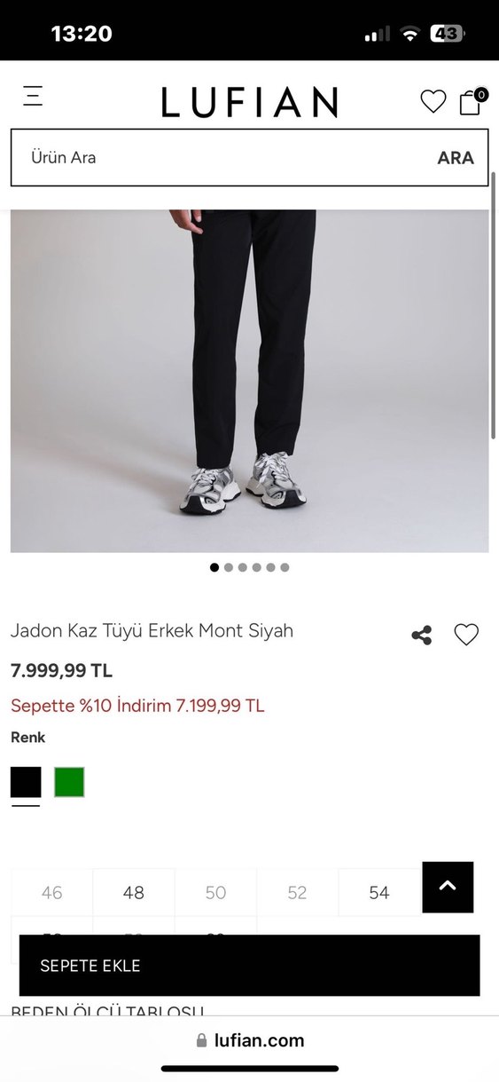 Lufian siyah mont - Görsel 4