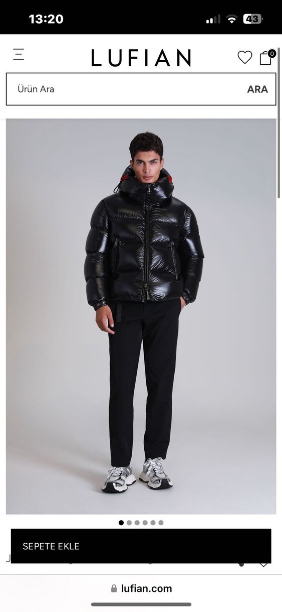 Lufian siyah mont - Görsel 5