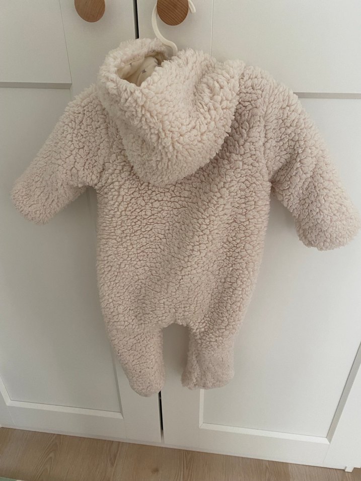 Zara Beyaz Kürklü Bebek Tulumu - Görsel 2