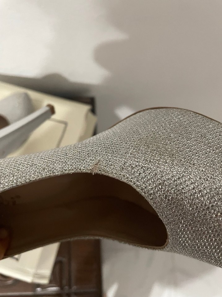 Gri Stiletto Topuklu Kadın gece  Ayakkabısı - Görsel 3