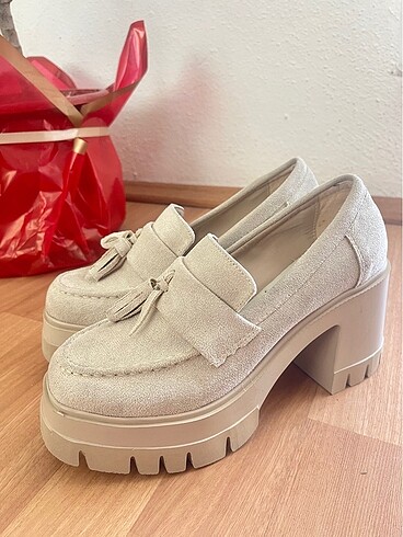 London model Loafer topuklu ayakkabı