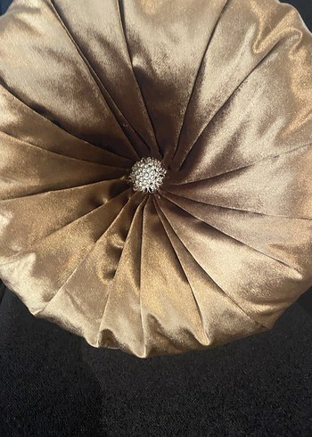 Kadife ve deri  Yuvarlak Yastık - Görsel 5