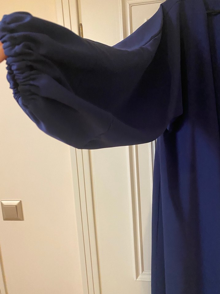 Lacivert abaya - Görsel 2