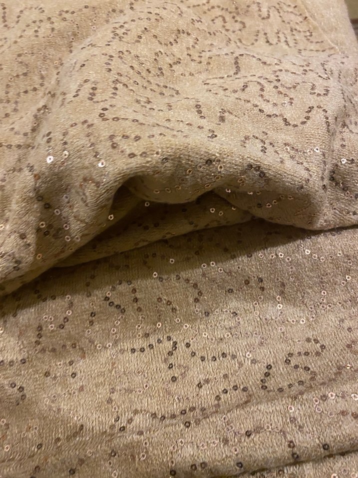 Payetli triko kumaş - Görsel 2