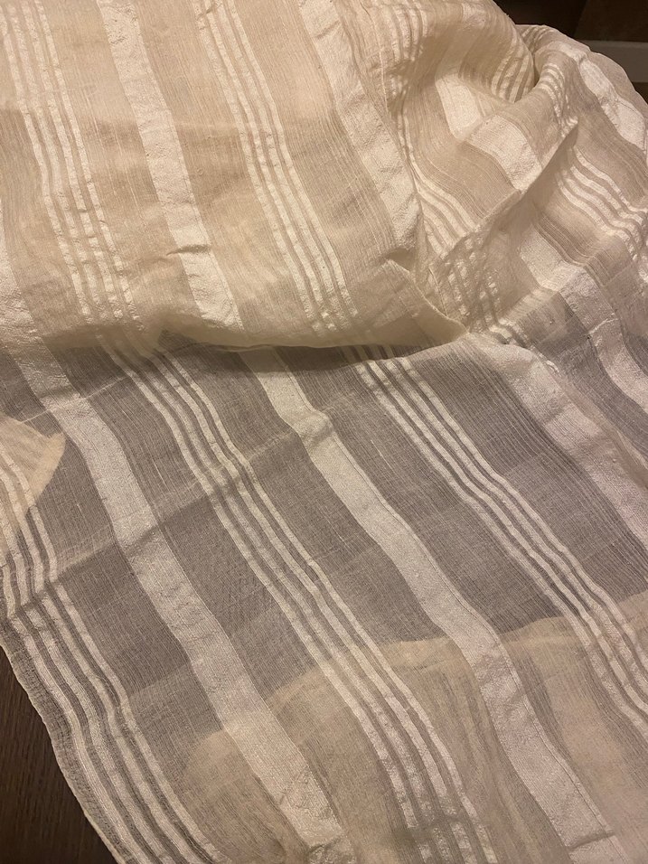 Antika el dokuma ipek kumaş - Görsel 3