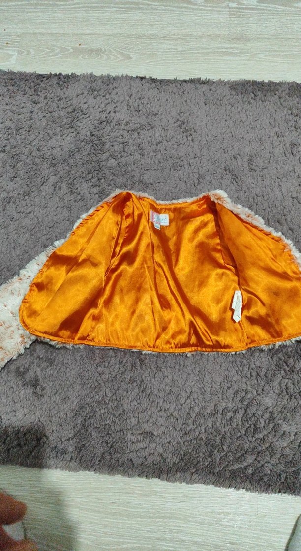 Bej Tüylü çocuk Midi bolero - Görsel 3