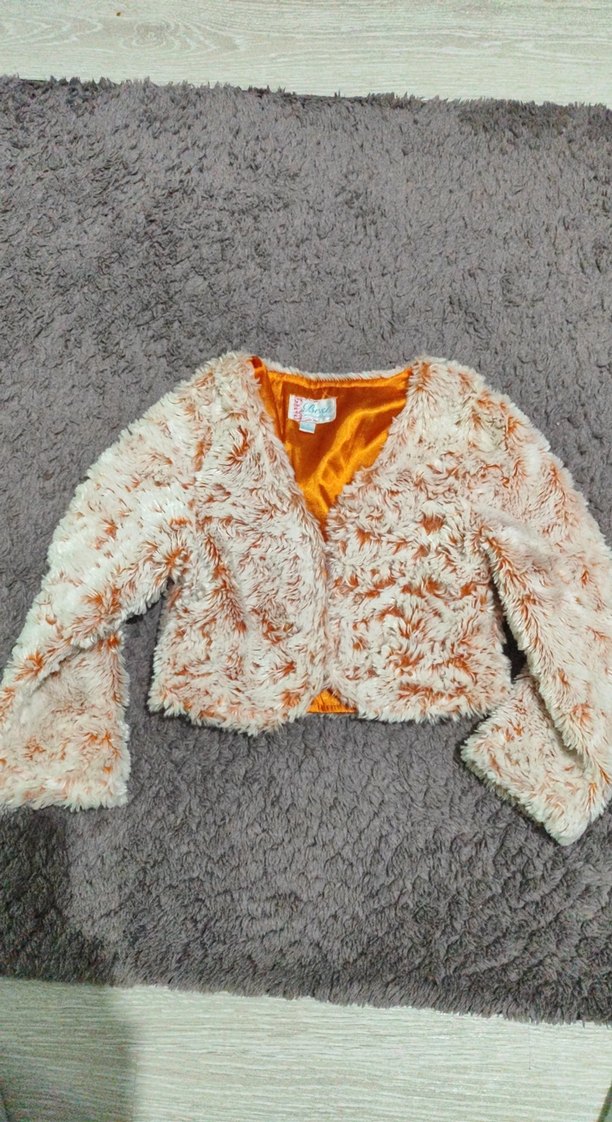 Bej Tüylü çocuk Midi bolero - Görsel 4