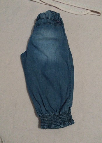 Kemerli mavi Kız Kot Pantolon - Görsel 6