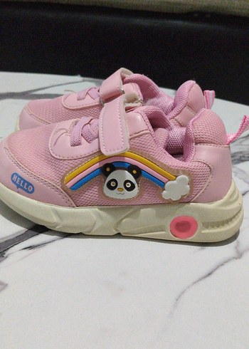 Kız Çocuk Pembe Bağcıksız Spor Ayakkabı - Görsel 2